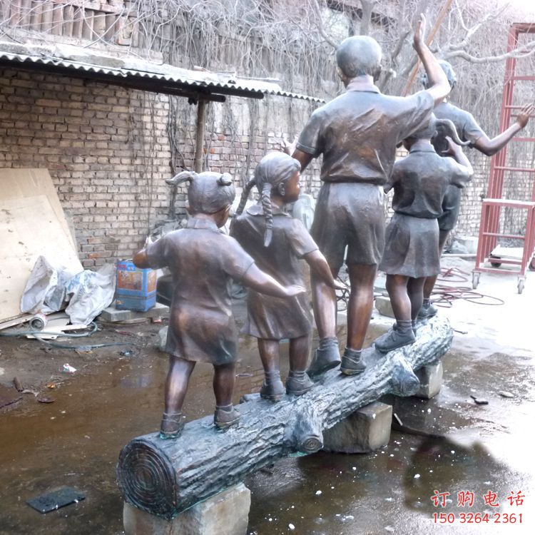 广场小孩子雕塑厂家 抽象景观儿童雕塑 烤漆童趣雕塑