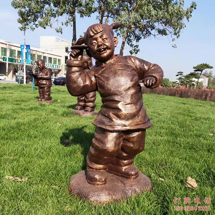 街道小孩子雕塑厂家 现代景观玩耍雕塑 彩绘童趣雕塑 街道小孩子雕塑厂家 现代景观玩耍雕塑 彩绘童趣雕塑