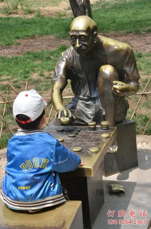 仿真下棋雕塑厂家,童趣主题,民俗雕塑摆件 仿真下棋雕塑厂家,童趣主题,民俗雕塑摆件
