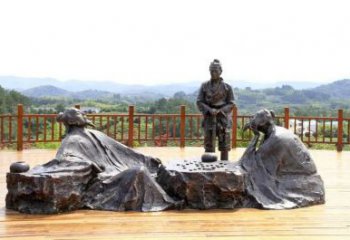 公园下棋雕塑厂家，童趣主题，广场雕塑摆件
