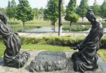 户外下棋雕塑厂家，童趣主题，广场雕塑小品