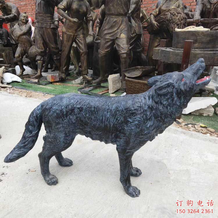 铜狼雕塑厂家,铜雕动物狼,仿真工艺制作 (2) 铜狼雕塑厂家,铜雕动物狼,仿真工艺制作 (2)
