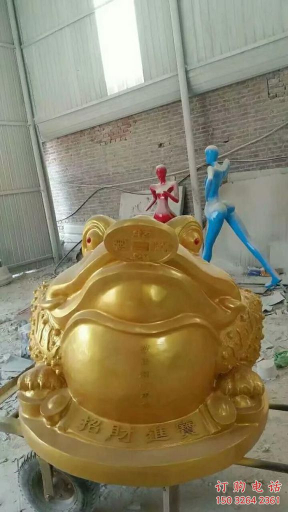 承接店门口金蟾雕塑厂家 创意招财动物雕塑 仿真摆件 承接店门口金蟾雕塑厂家 创意招财动物雕塑 仿真摆件