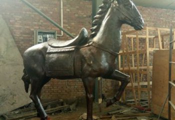 庭院马踏飞燕雕塑生产厂家 城市古铜色雕塑 动物小品