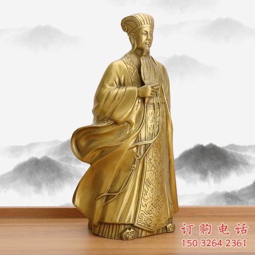 铸铜诸葛亮雕塑