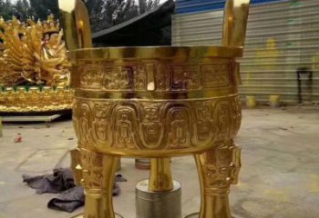 大型鎏金炉铜雕塑制作