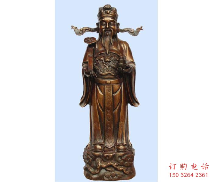常用文财神像，玻璃钢材质，寺庙文财神像厂家