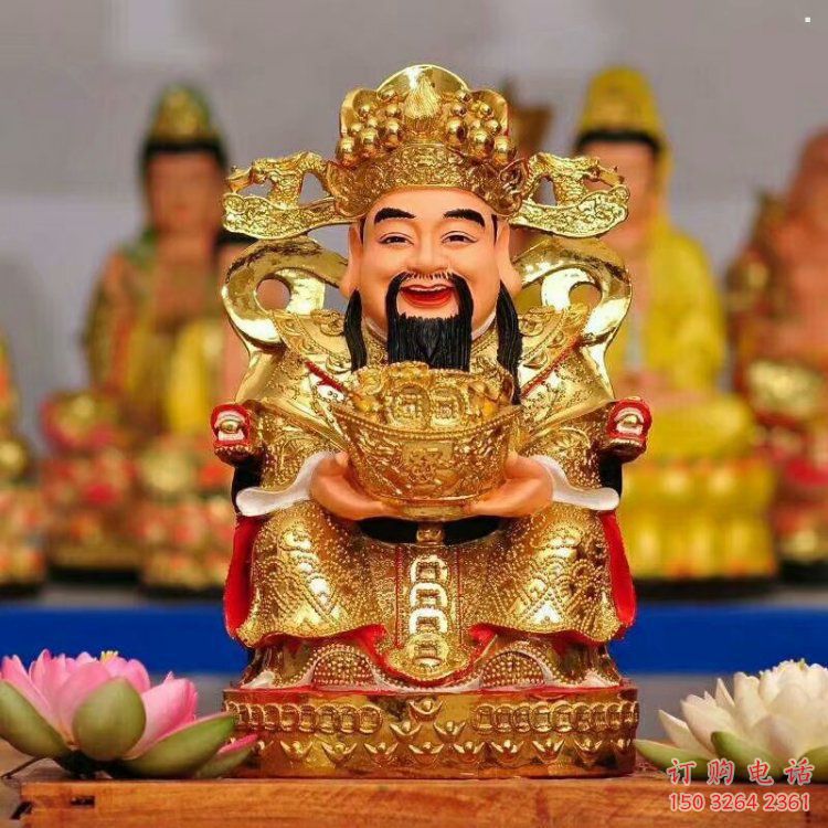 承接文财神像，铸铜工艺，寺庙文财神像厂家