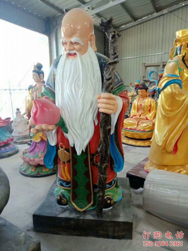 承接寿星神像，彩绘效果，寿星神像承接
