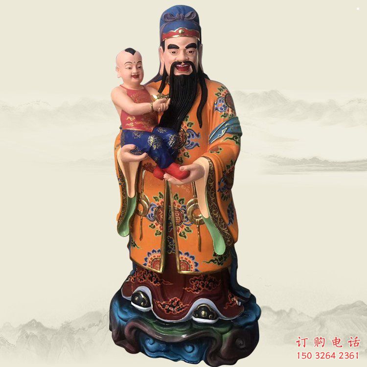 指定寿星神像，彩绘工艺，寿星神像选用