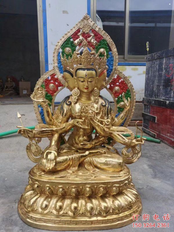 寺庙度母佛像生产，彩绘工艺，寺庙度母佛像厂家