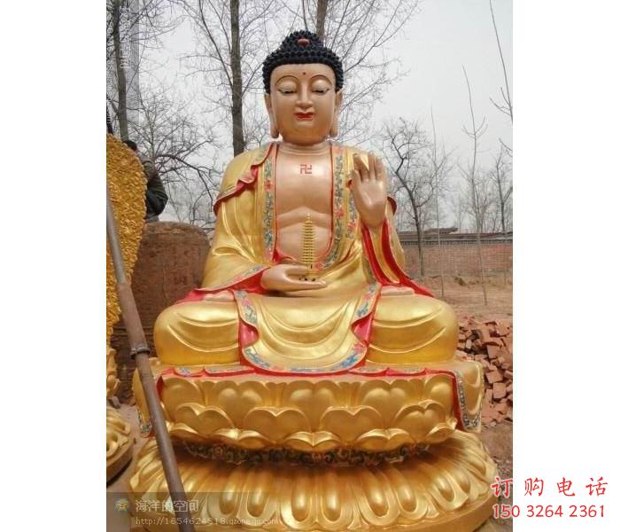 大型如来佛像厂家，黄铜材质，大型如来佛像加工