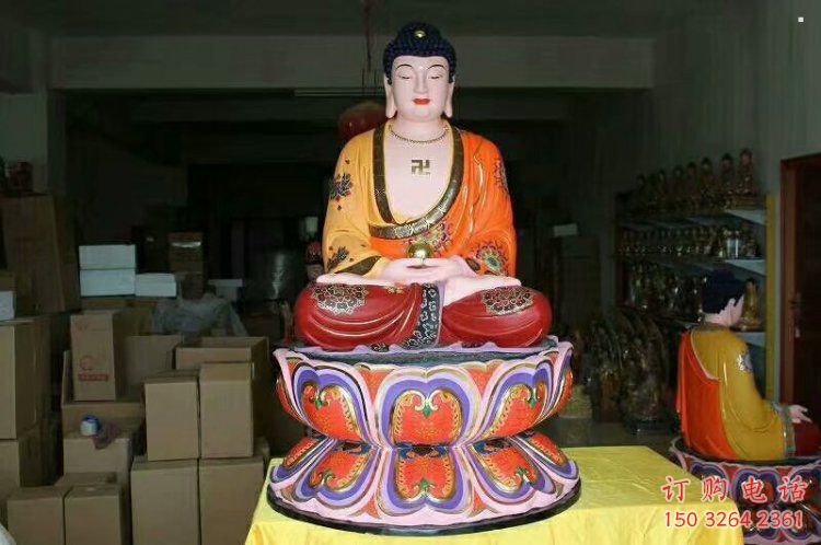 供应如来佛像，彩绘佛像，仿铜如来佛像定做