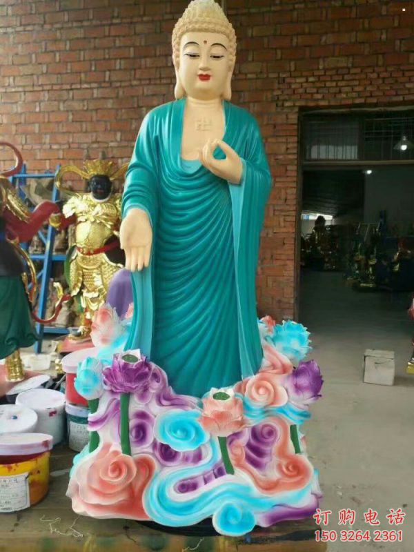 彩绘观音佛像厂，彩绘工艺，观音佛像厂家