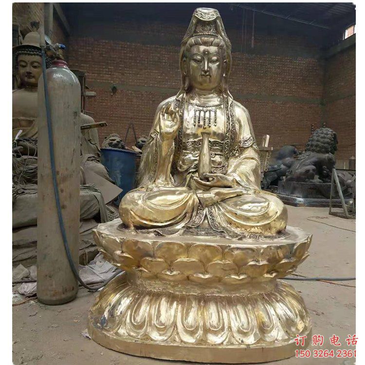 预定送子观音佛像，黄铜佛像，送子观音铜佛像厂