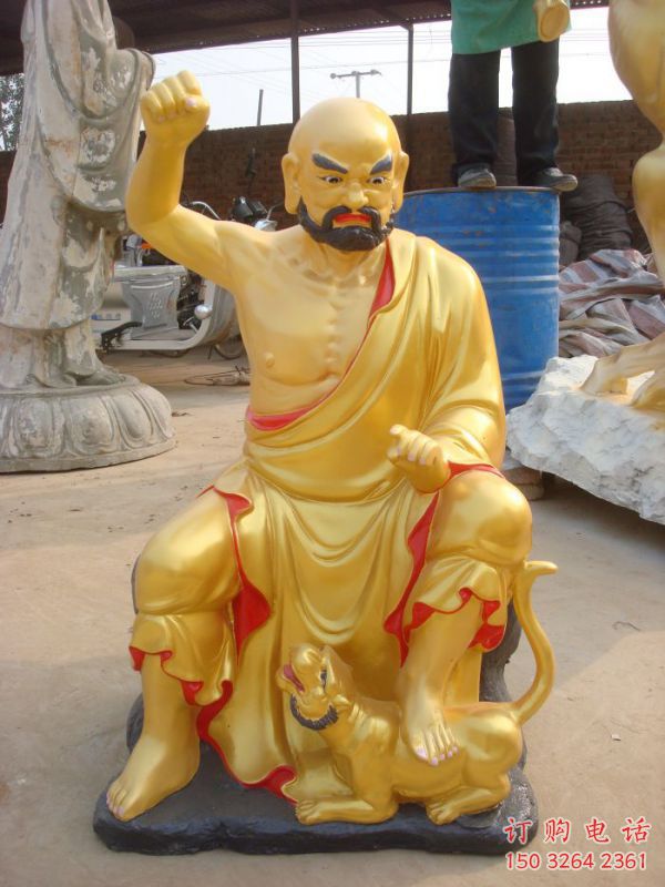 寺庙十八罗汉神像生产，家用神像，仿铜十八罗汉神像定做