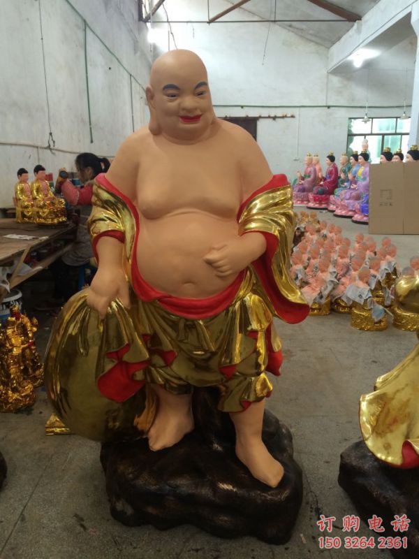 站相十八罗汉，十八罗汉贴金