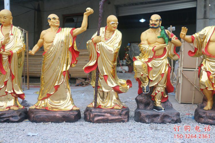 供应十八罗汉神像，寺庙神像，十八罗汉神像选用