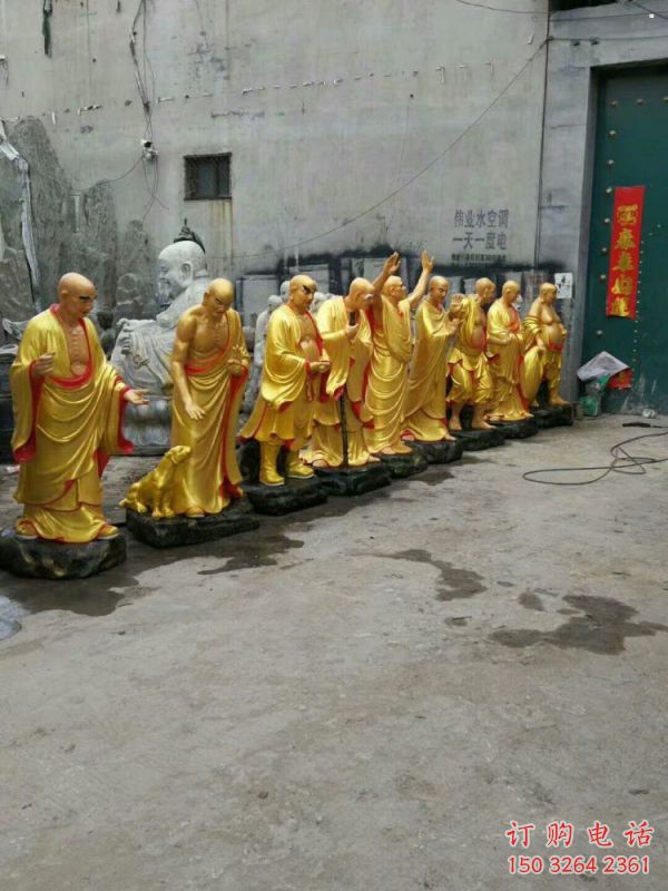 供应十八罗汉神像，铸铜工艺，十八罗汉神像承接