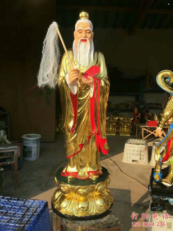 寺庙太上老君神像生产，铸铜工艺，寺庙太上老君神像厂家