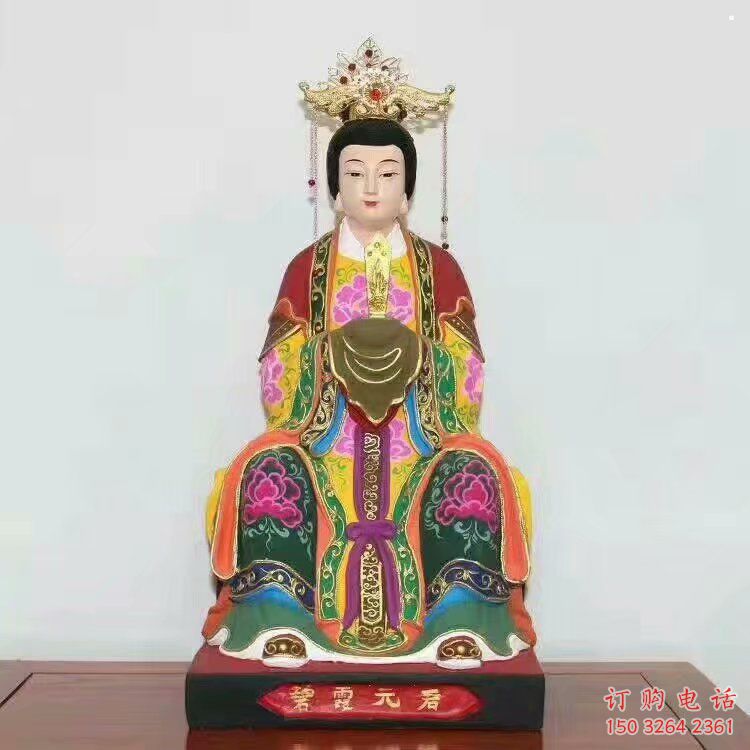 大型三霄奶奶神像厂家，仿古神像，寺庙三霄奶奶神像厂家