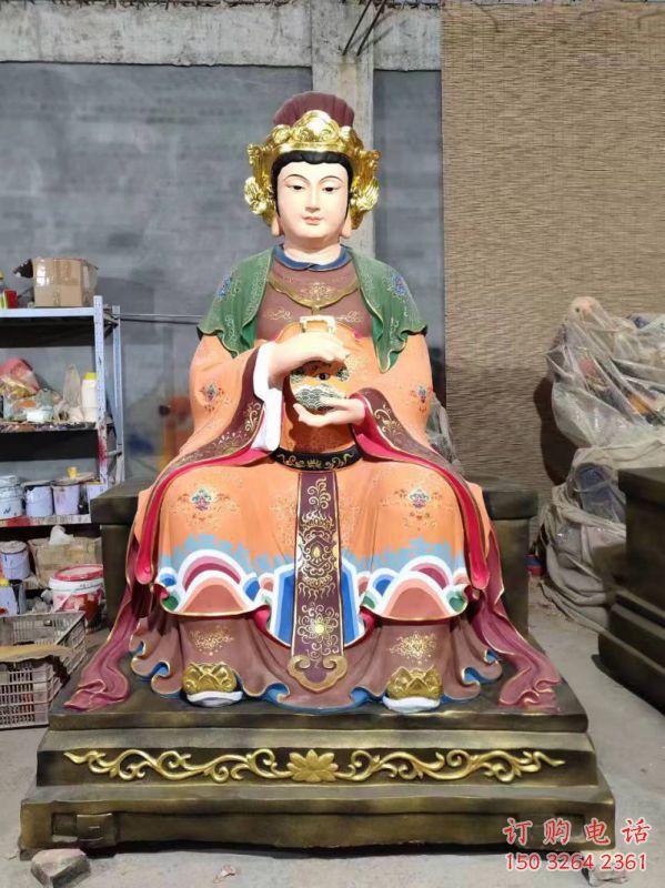 提供三霄奶奶神像，仿古神像，大型三霄奶奶神像加工