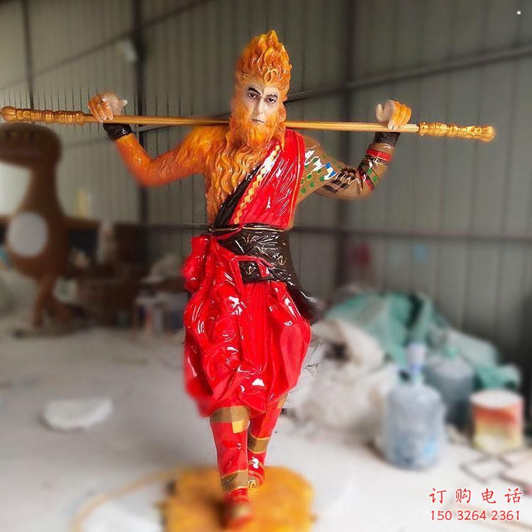 美猴王佛像工厂，彩绘工艺，大型美猴王佛像加工