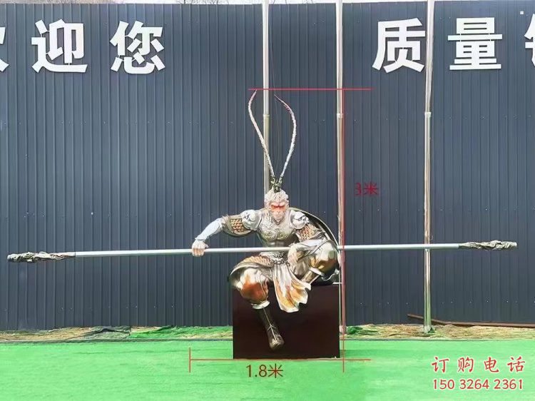 承接齐天大圣佛像，玻璃钢材质，寺庙齐天大圣佛像厂家