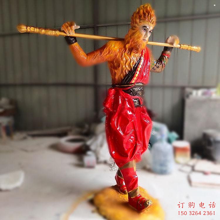 大型孙悟空佛像厂家，彩绘工艺，大型孙悟空佛像加工