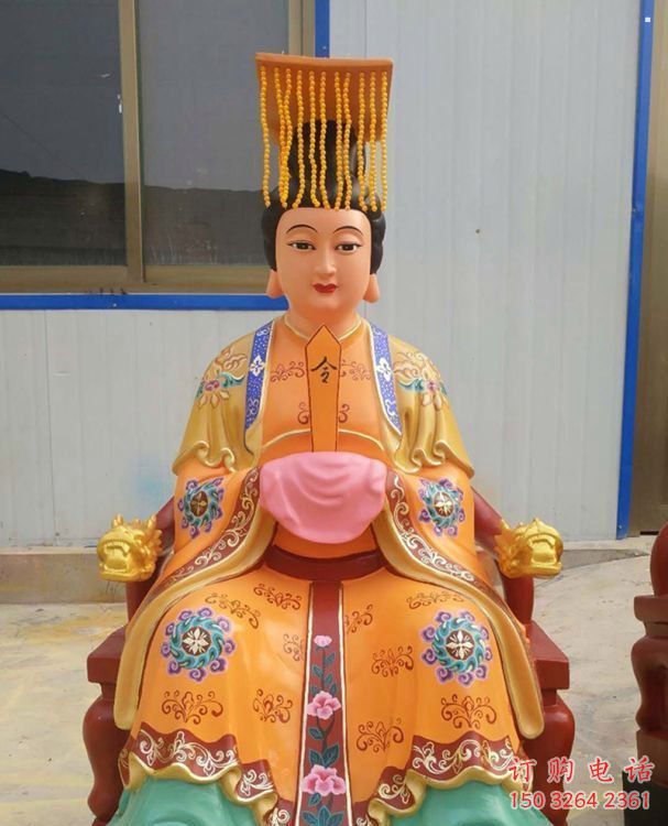 彩绘王母娘娘神像厂，彩绘神像，寺庙王母娘娘神像厂家