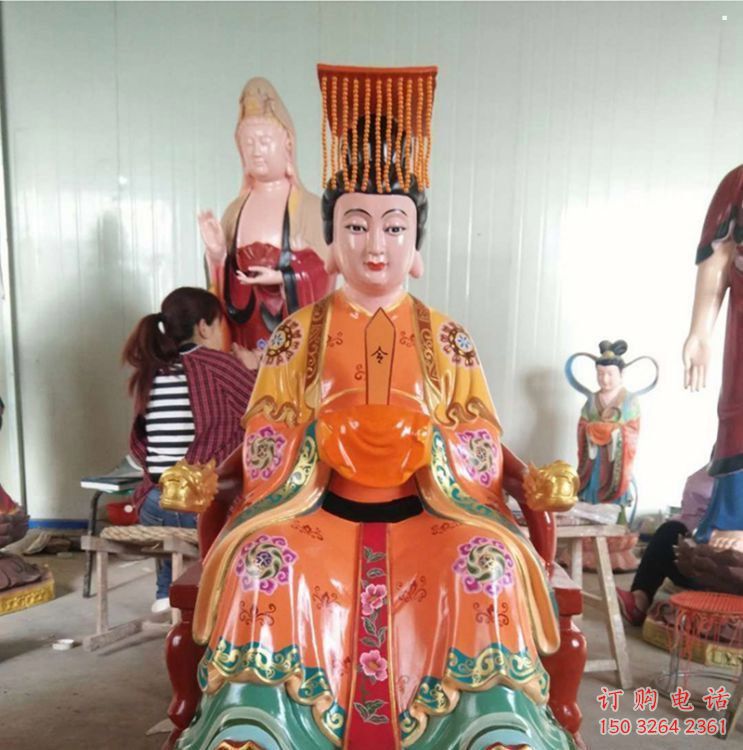 大型王母娘娘神像厂家，家用神像，王母娘娘神像承接