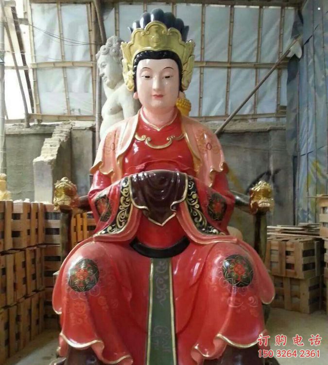 寺庙王母娘娘神像生产，寺庙神像，大型王母娘娘神像加工