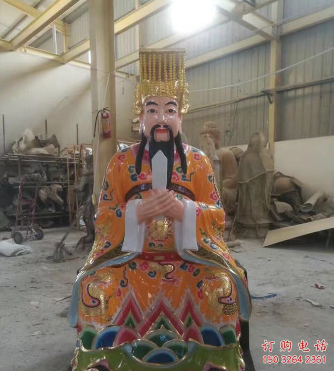 寺庙玉皇大帝神像生产，彩绘工艺，寺庙玉皇大帝神像厂家