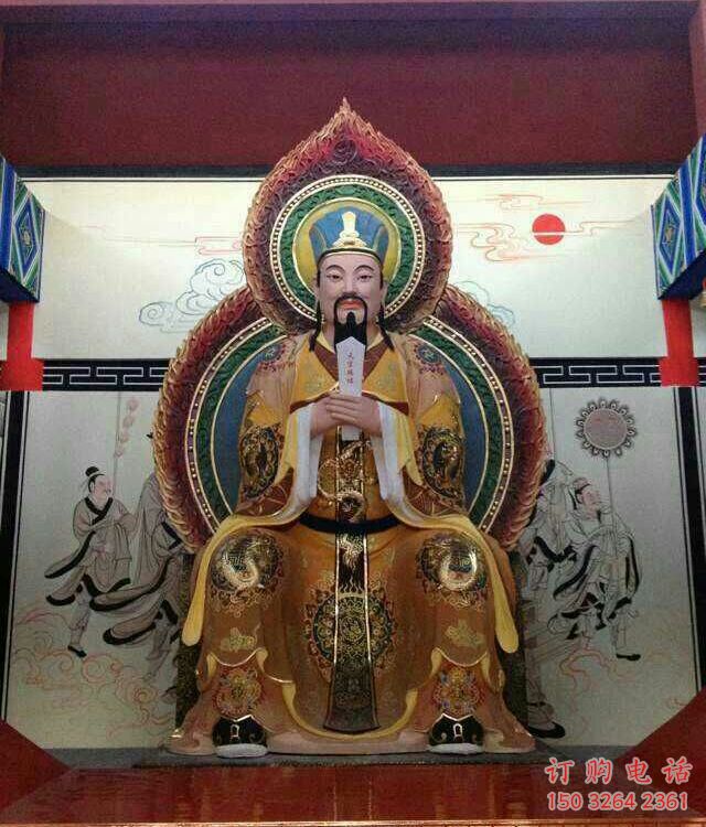 通用玉皇大帝神像，彩绘工艺，彩绘玉皇大帝神像生产