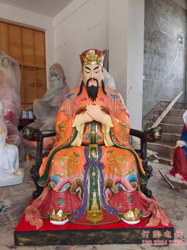 指定玉皇大帝神像，佛堂摆放，铸铜玉皇大帝神像制作