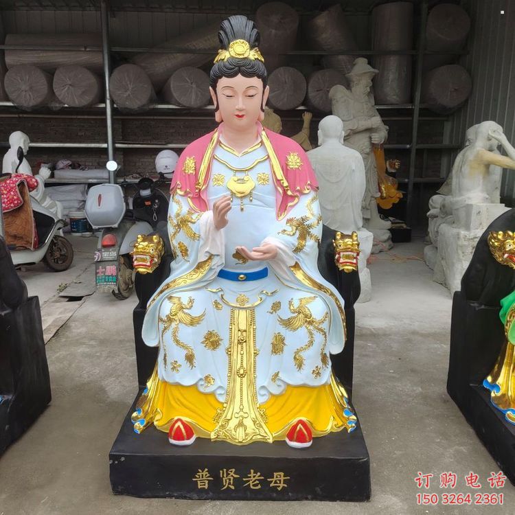 大型老母神像厂家，彩绘工艺，大型老母神像加工