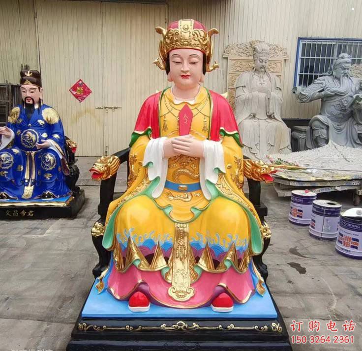 寺庙老母神像生产，铸铜工艺，铜老母神像定做