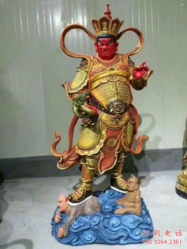 常用四大天王神像，彩绘工艺，大型四大天王神像加工