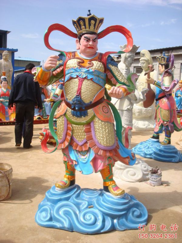 常用四大天王神像，家用神像，四大天王神像预用