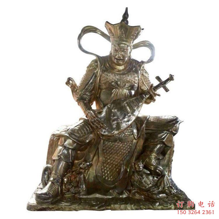 承接四大天王铜神像，现代工艺，铸铜四大天王铜神像制作