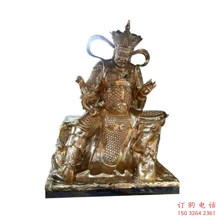 四大天王铜神像厂，铸铜效果，大型四大天王铜神像加工