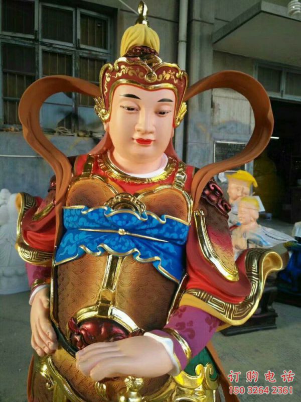 供应韦陀神像，家用神像，玻璃钢韦陀神像生产