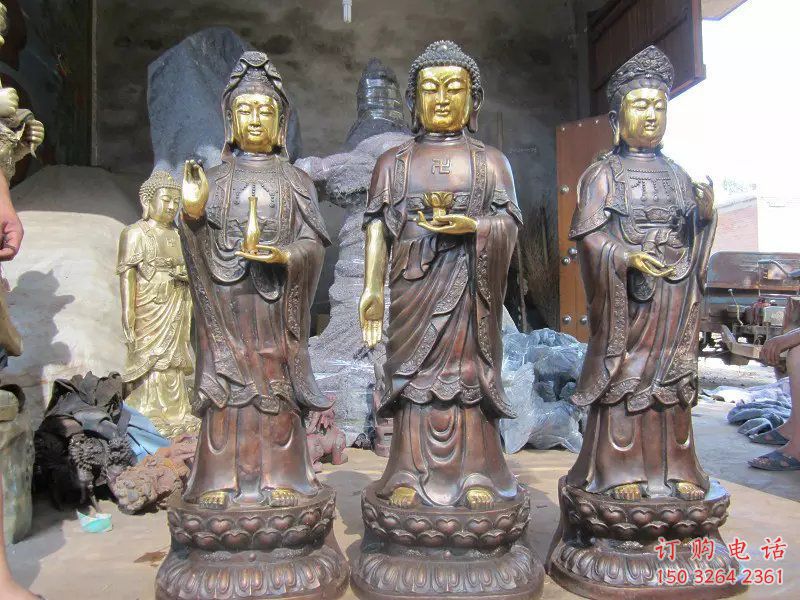 供应西方三圣铜佛像,仿古工艺,西方三圣铜佛像选用 供应西方三圣铜佛像,仿古工艺,西方三圣铜佛像选用
