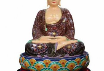 通用如来佛像，鎏金效果，彩绘如来佛像生产
