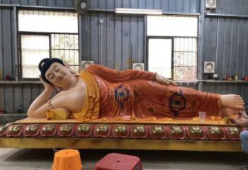 提供如来佛像，彩绘工艺，寺庙躺佛佛像厂家