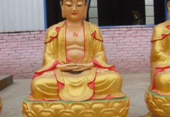 供应三世佛像，彩绘佛像，彩绘三世佛像生产