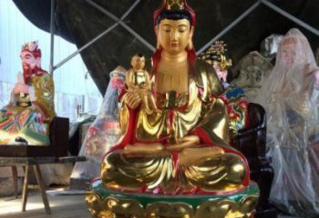 寺庙送子观音佛像生产，铸铜工艺，送子观音铜佛像生产