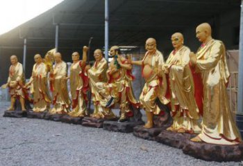 大型十八罗汉神像厂家，现代工艺，仿古十八罗汉神像厂家