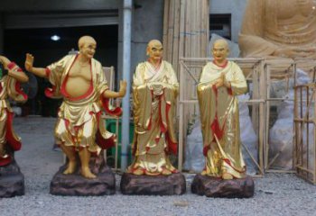 通用十八罗汉神像，现代工艺，十八罗汉神像选用