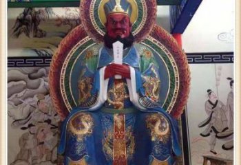 常用三官大帝神像，彩绘工艺，大型三官大帝神像加工